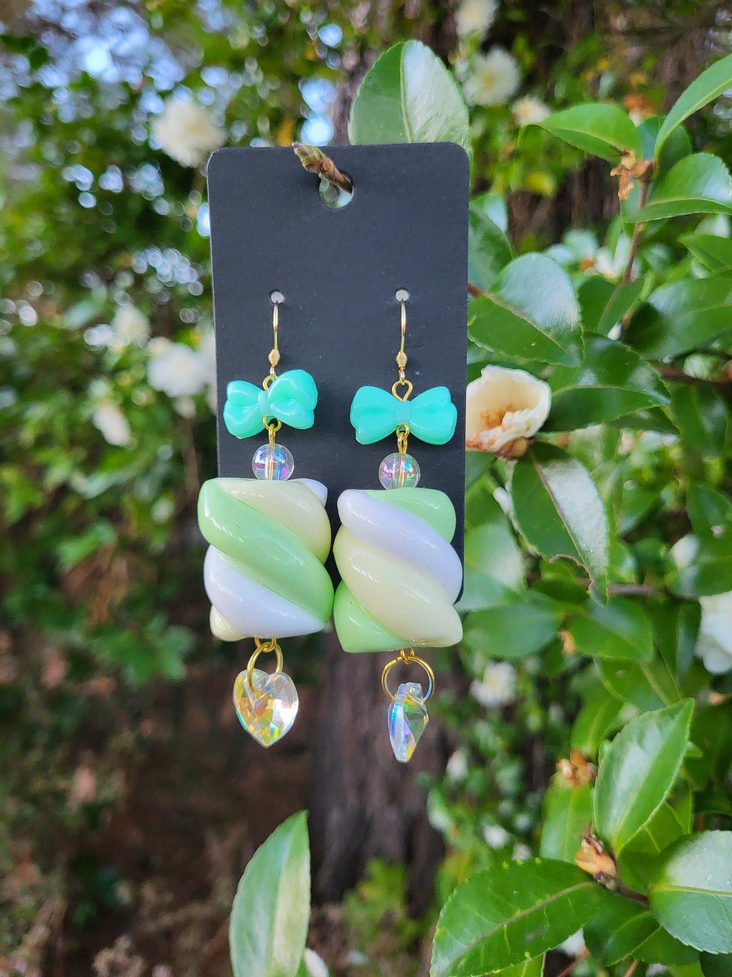 Marshmallow twist earrings