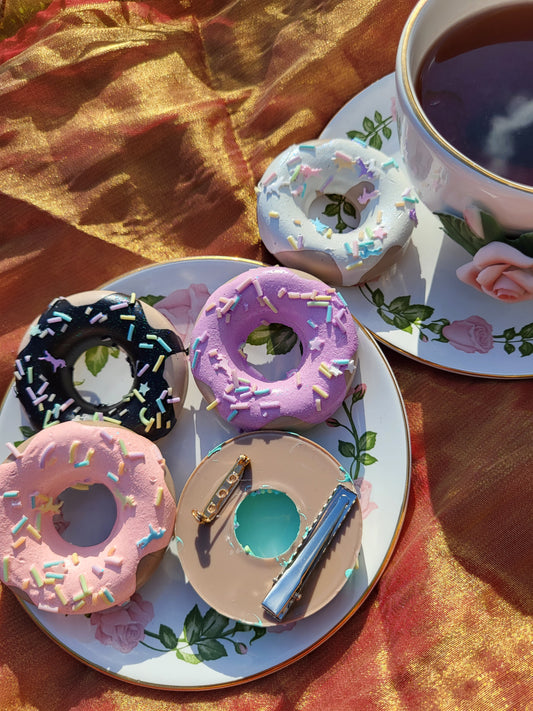 Donut Hair clip Pair