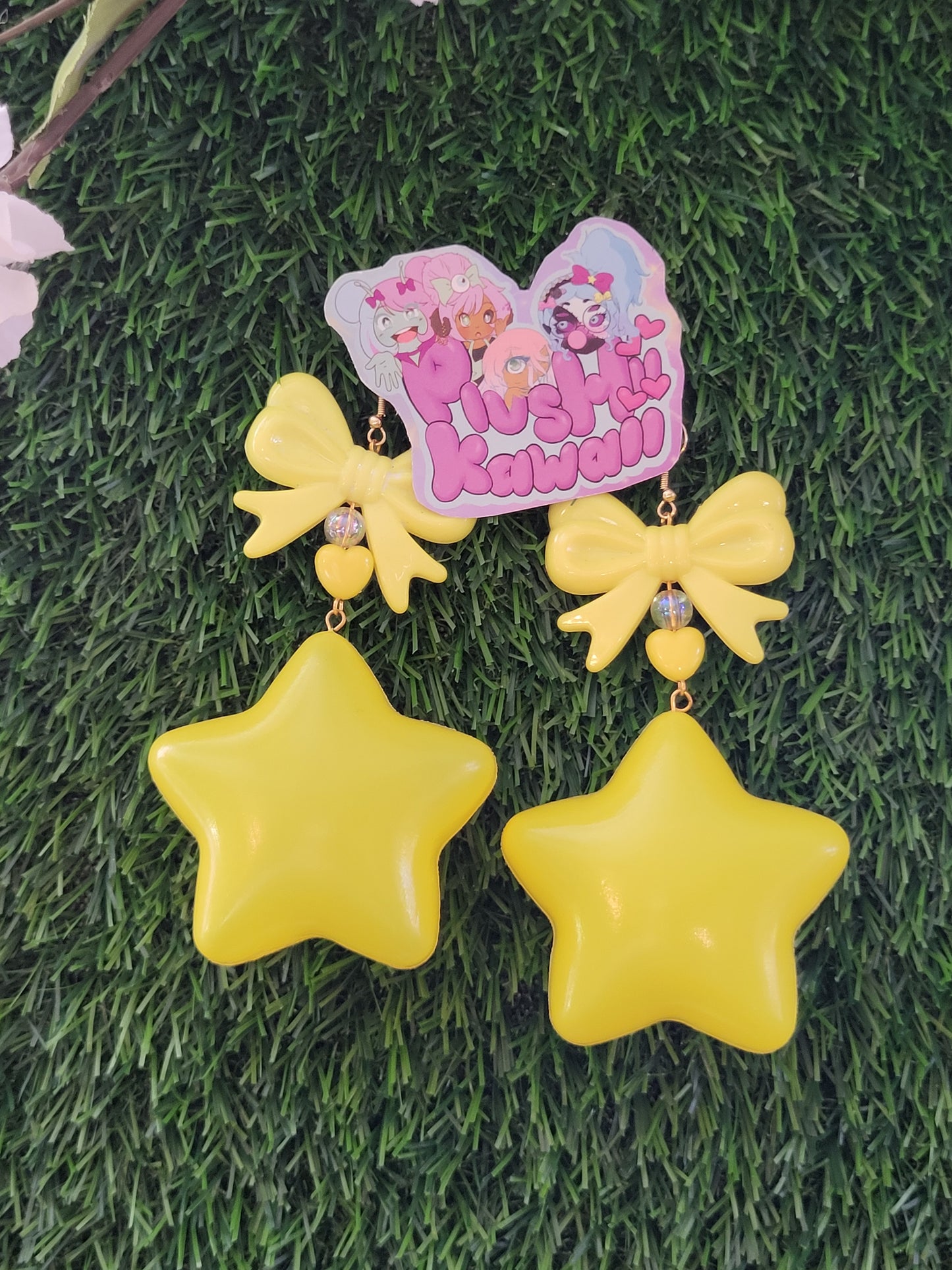 Rainbow Brights Puffy Star Earrings