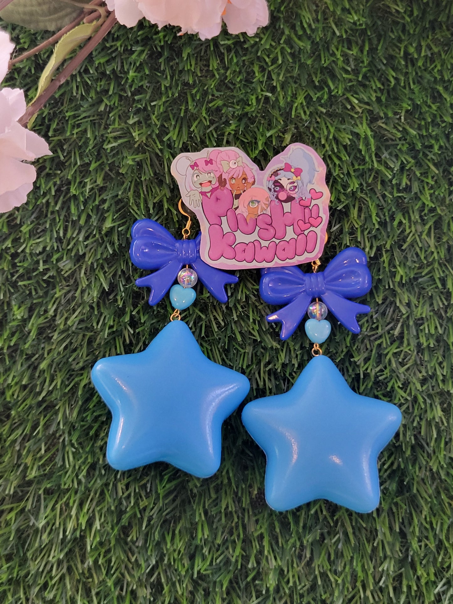 Rainbow Brights Puffy Star Earrings