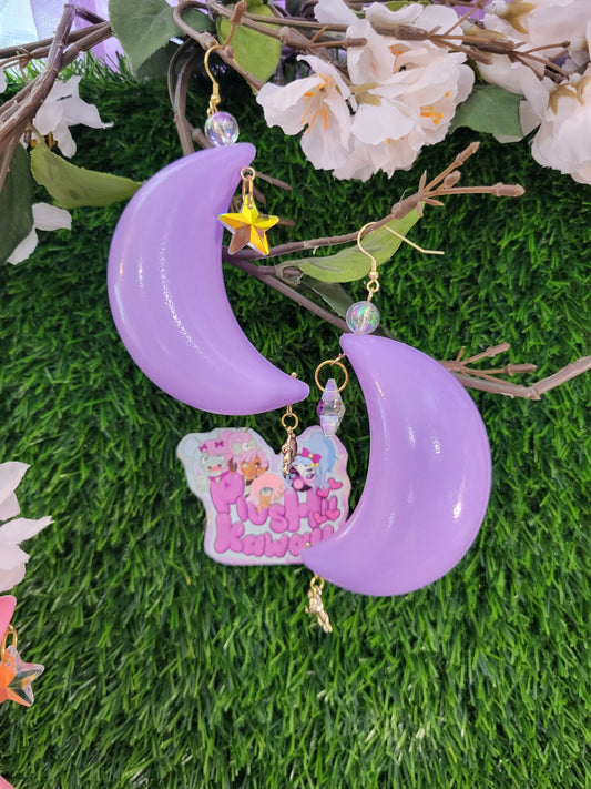 Puffy Moon Earrings