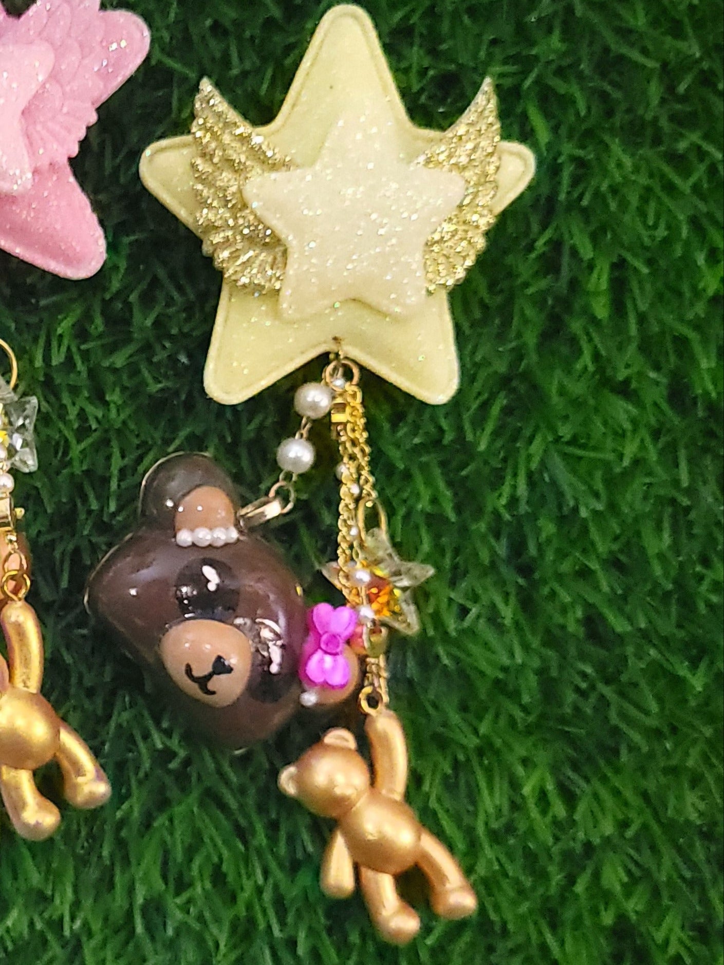 Bear Charm Dangle Clip