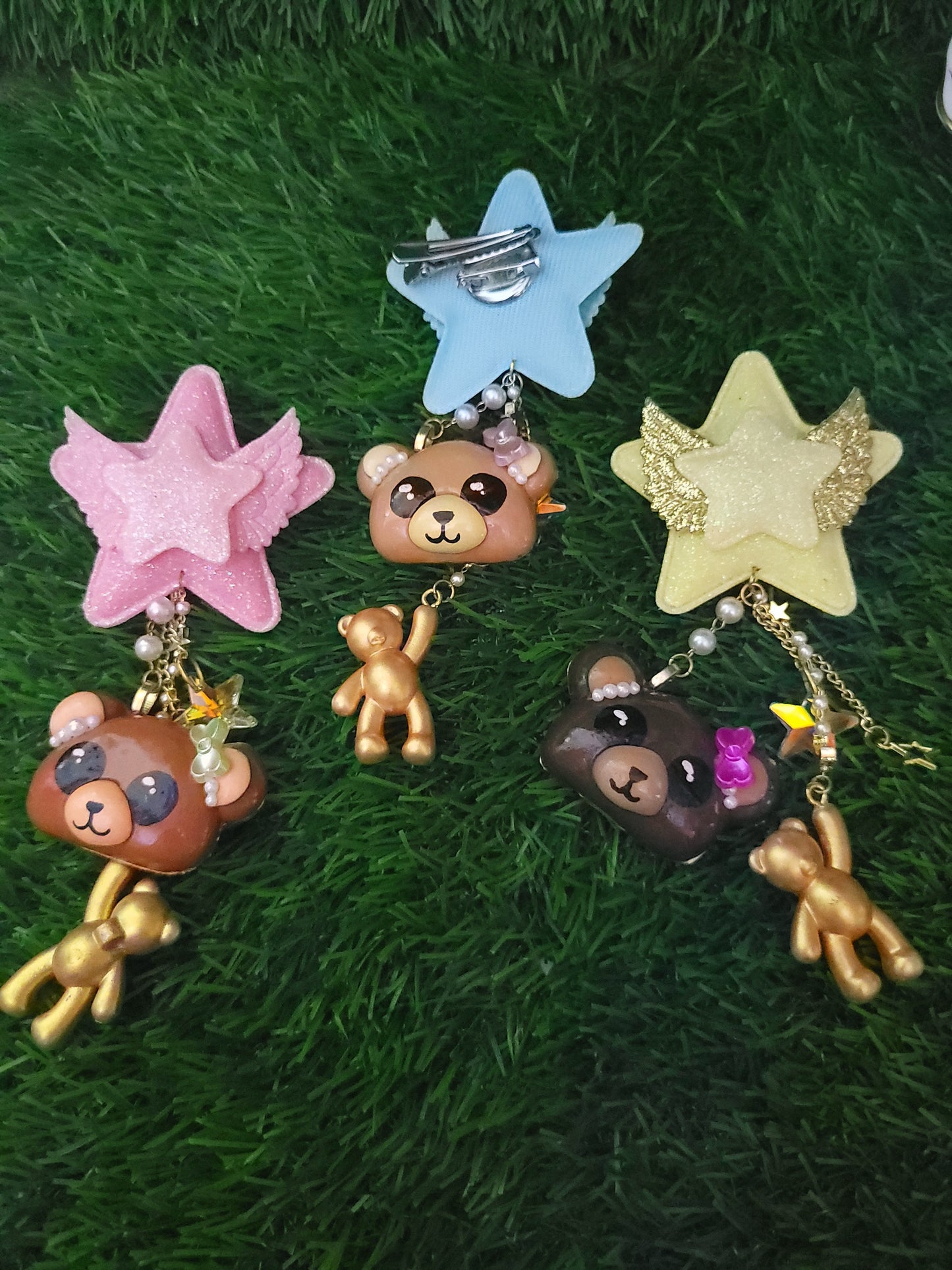 Bear Charm Dangle Clip