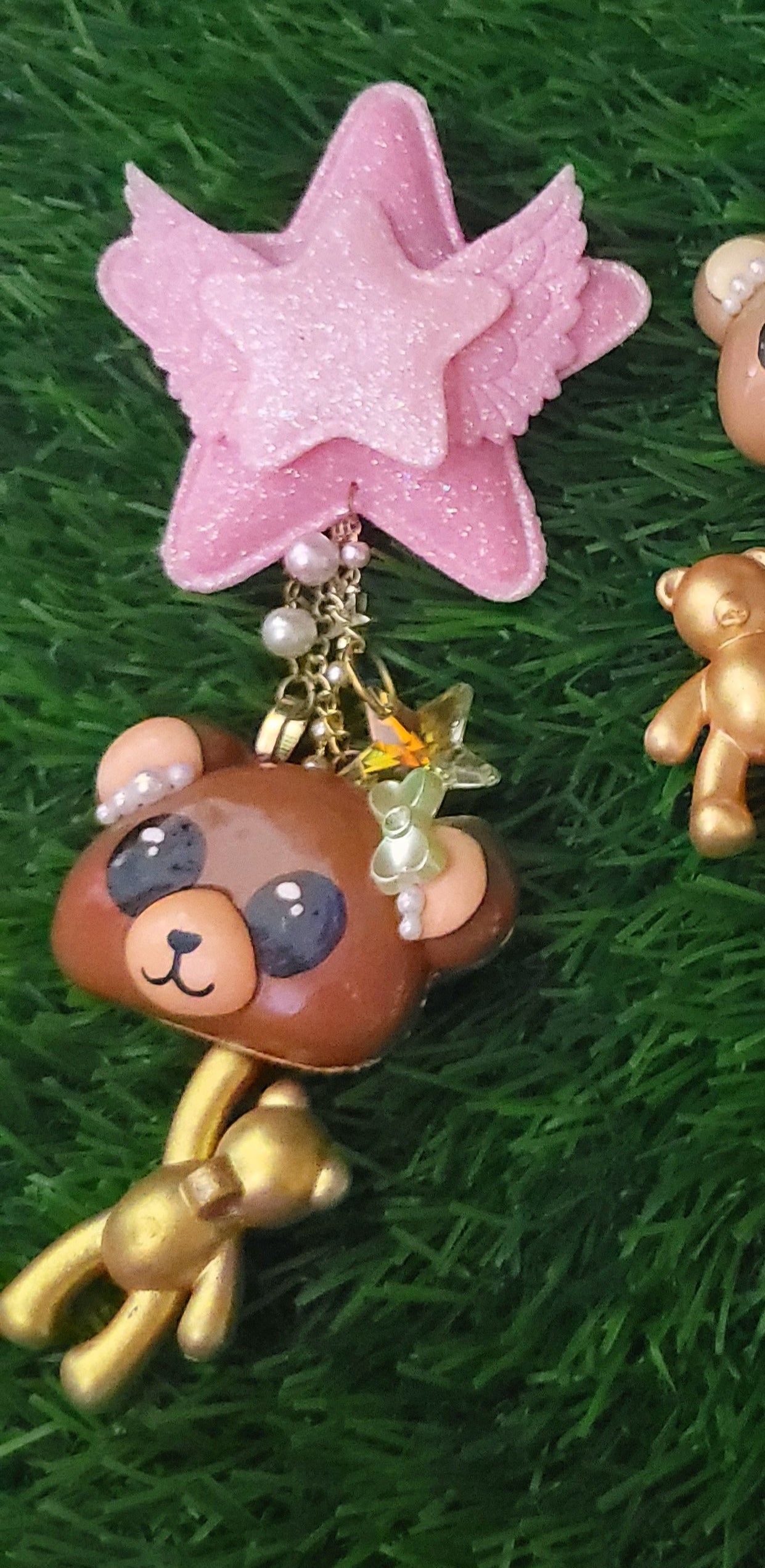 Bear Charm Dangle Clip