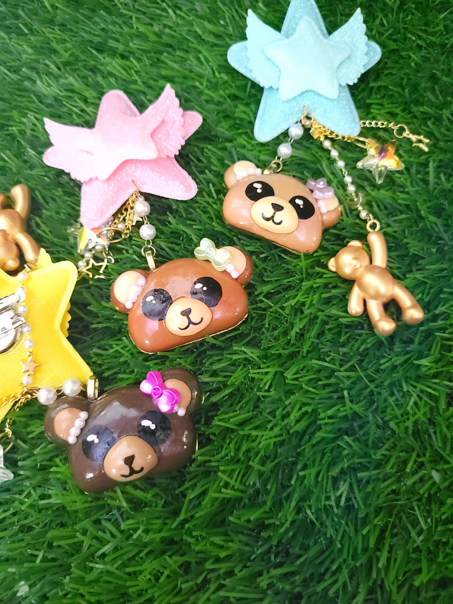 Bear Charm Dangle Clip