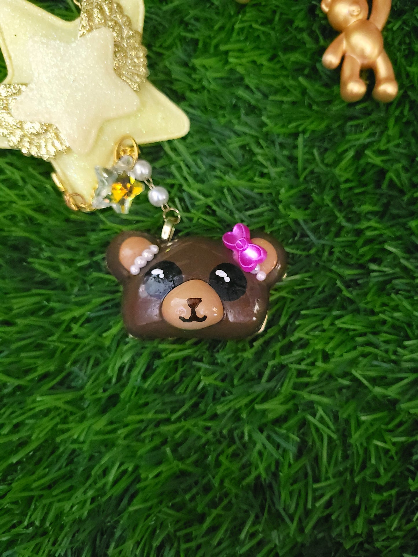 Bear Charm Dangle Clip