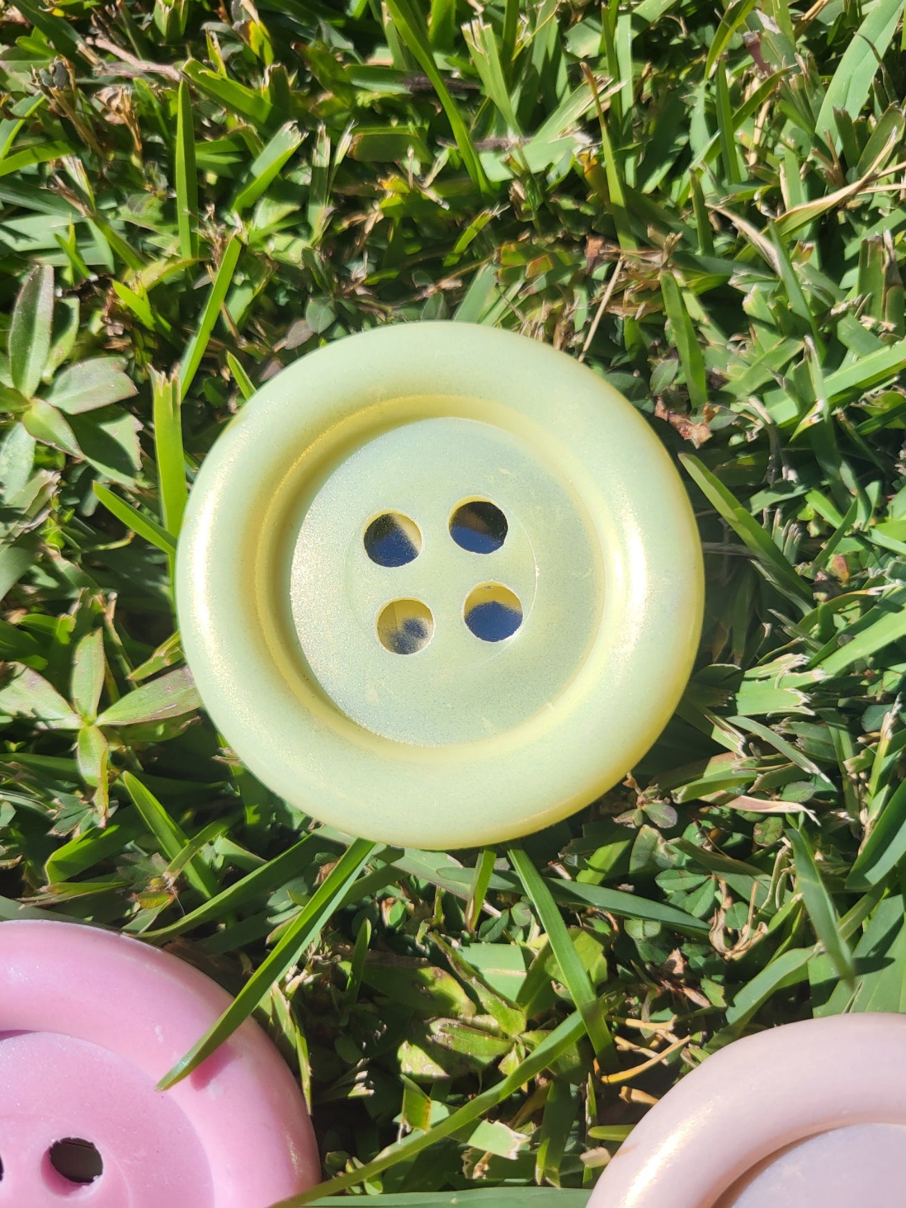 Jumbo Button 2 way hair clip pin