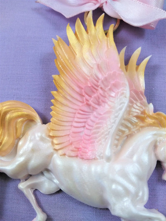 Pretty pastel pegasus necklace