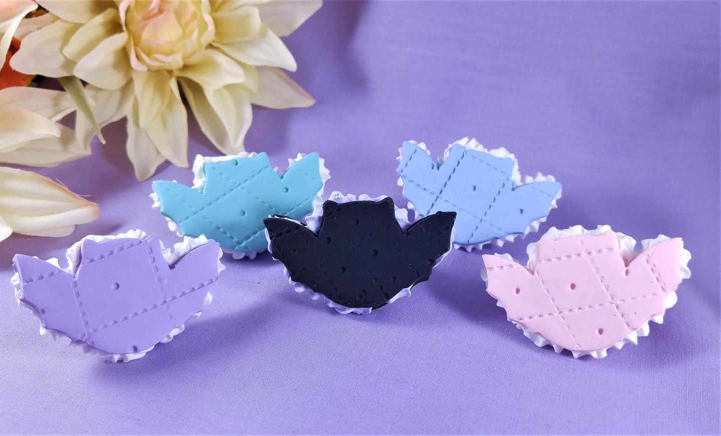 Bat Macaron Adjustable Ring
