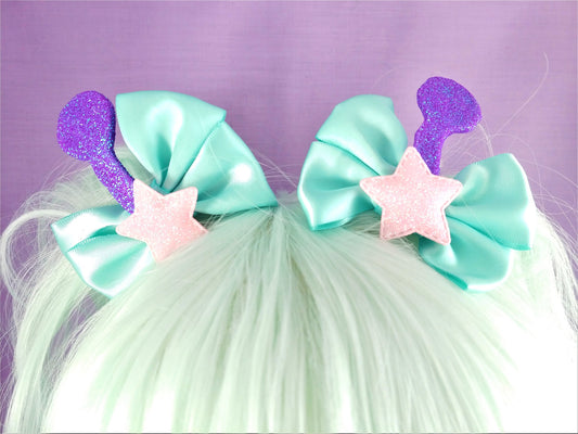 Kawaii Alien Antenna Bow set