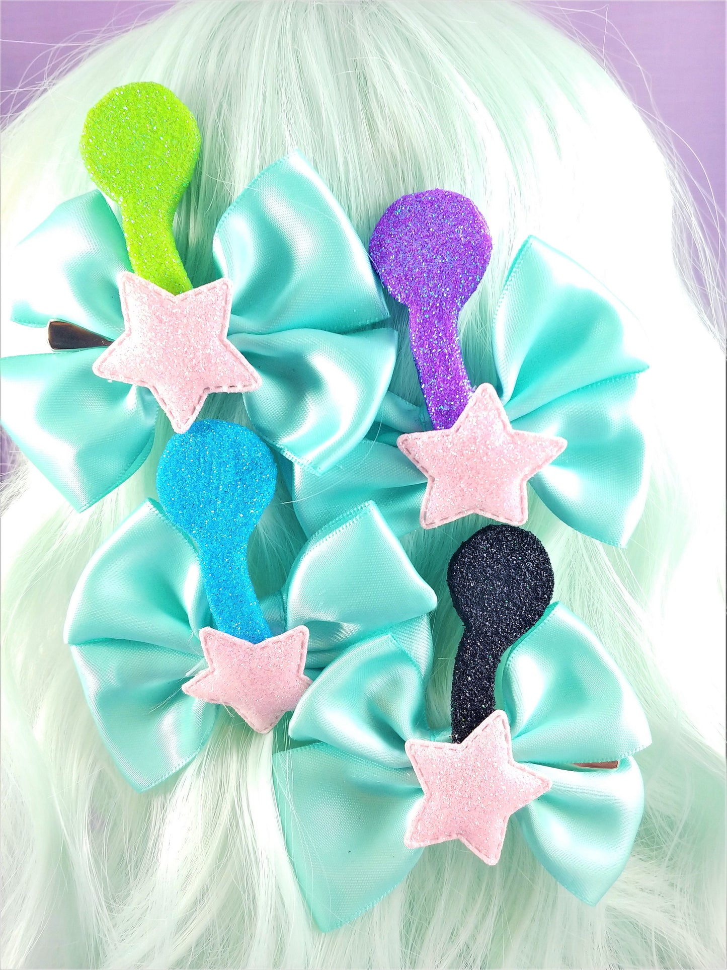 Kawaii Alien Antenna Bow set