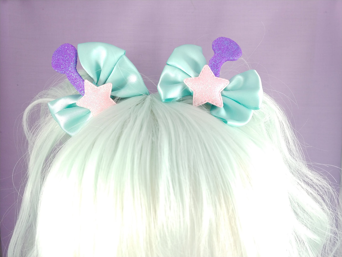 Kawaii Alien Antenna Bow set
