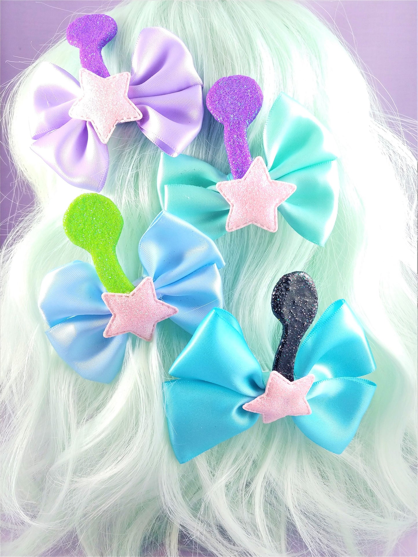 Kawaii Alien Antenna Bow set