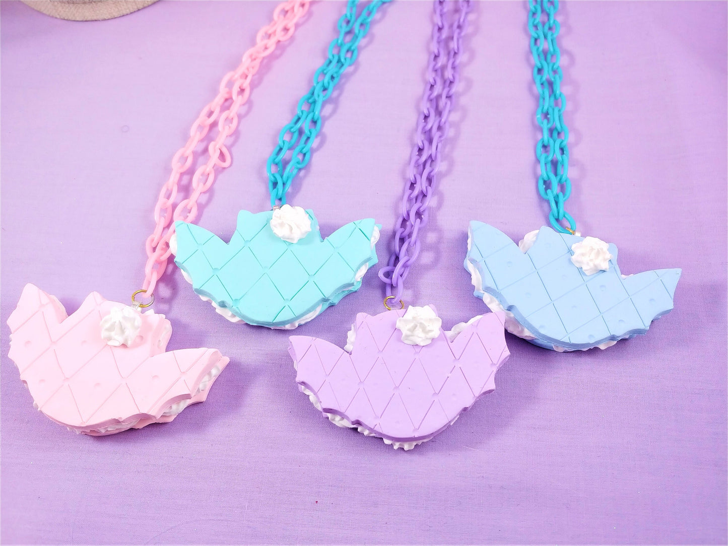 Bat Macaron Necklace