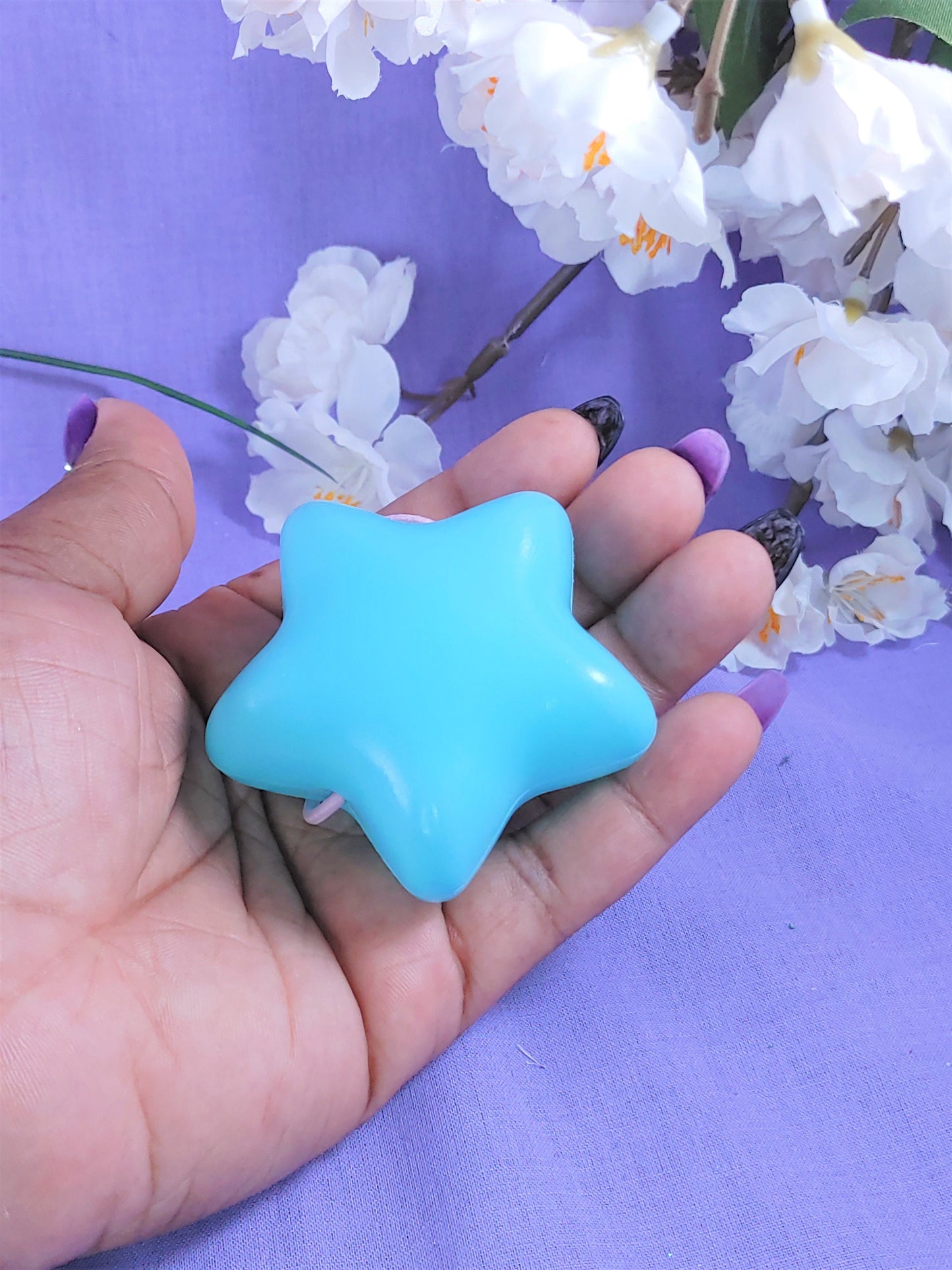 Puffy Star Shaker Hair Tie Pair