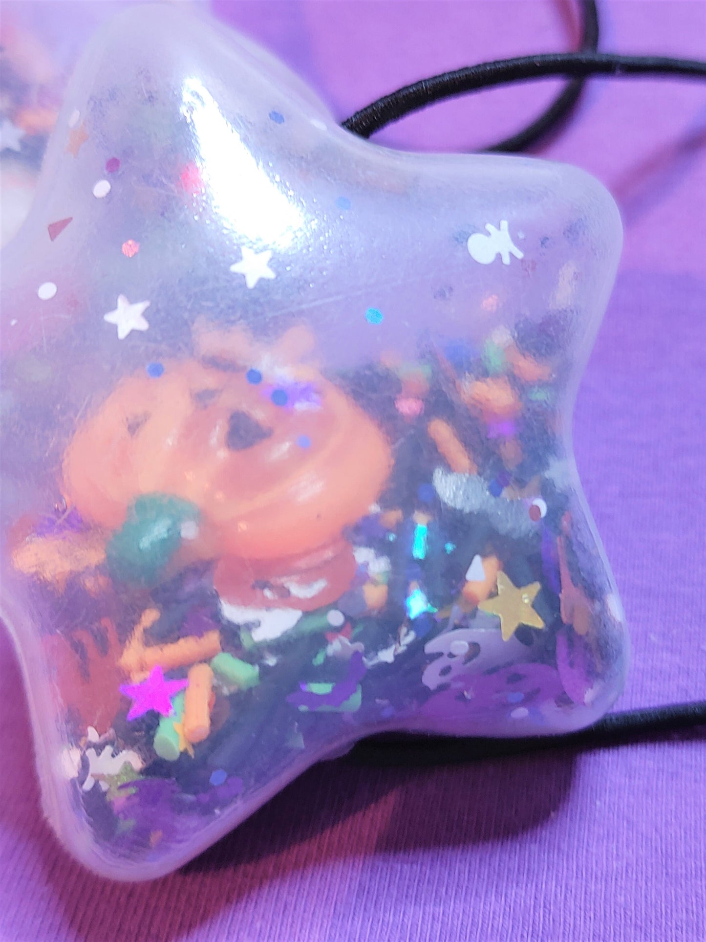 Puffy Star Shaker Hair Tie Pair