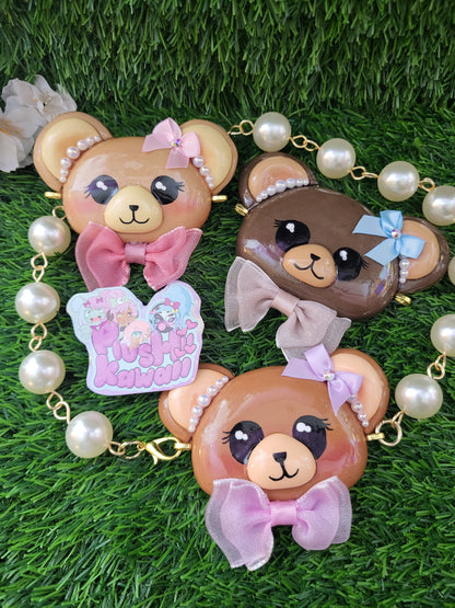 Beary Sweet Jumbo Charm Bracelet Necklace