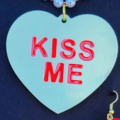 Oversized Conversation Heart earrings