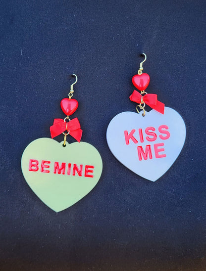 Oversized Conversation Heart earrings