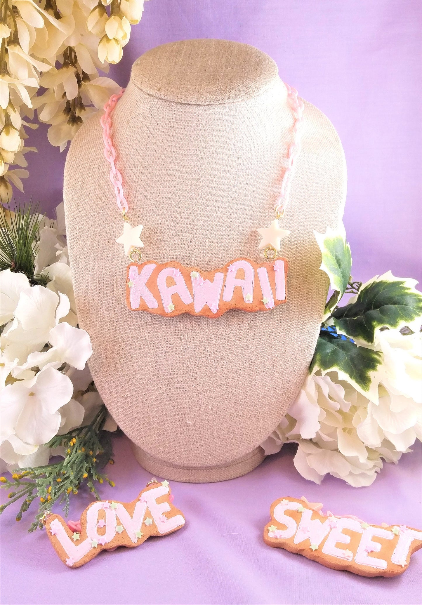 Customizable Cookie Word Necklace