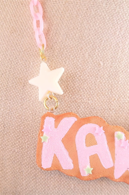 Customizable Cookie Word Necklace