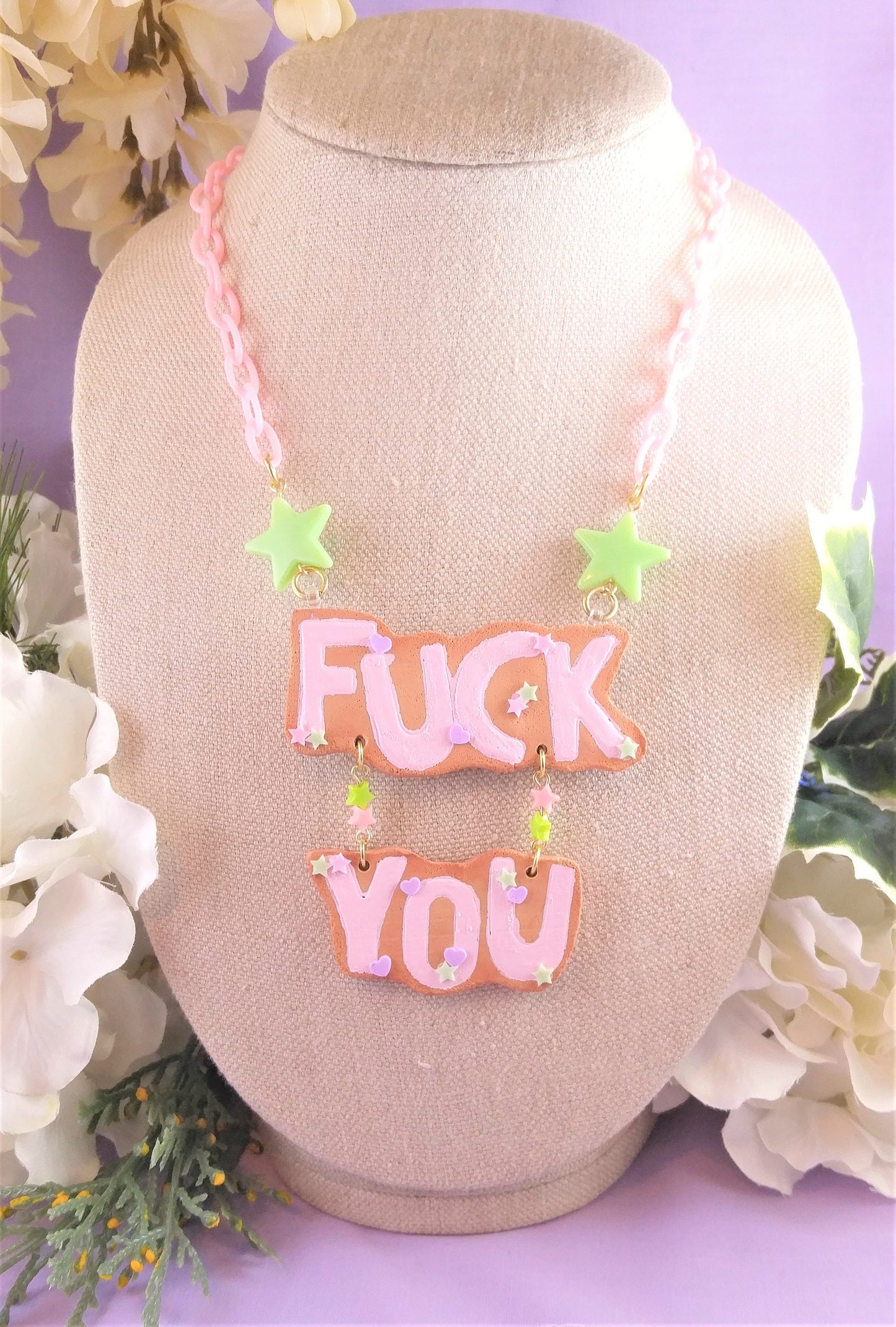 Customizable Cookie Word Necklace