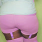 Pastel solid color Garter shorts